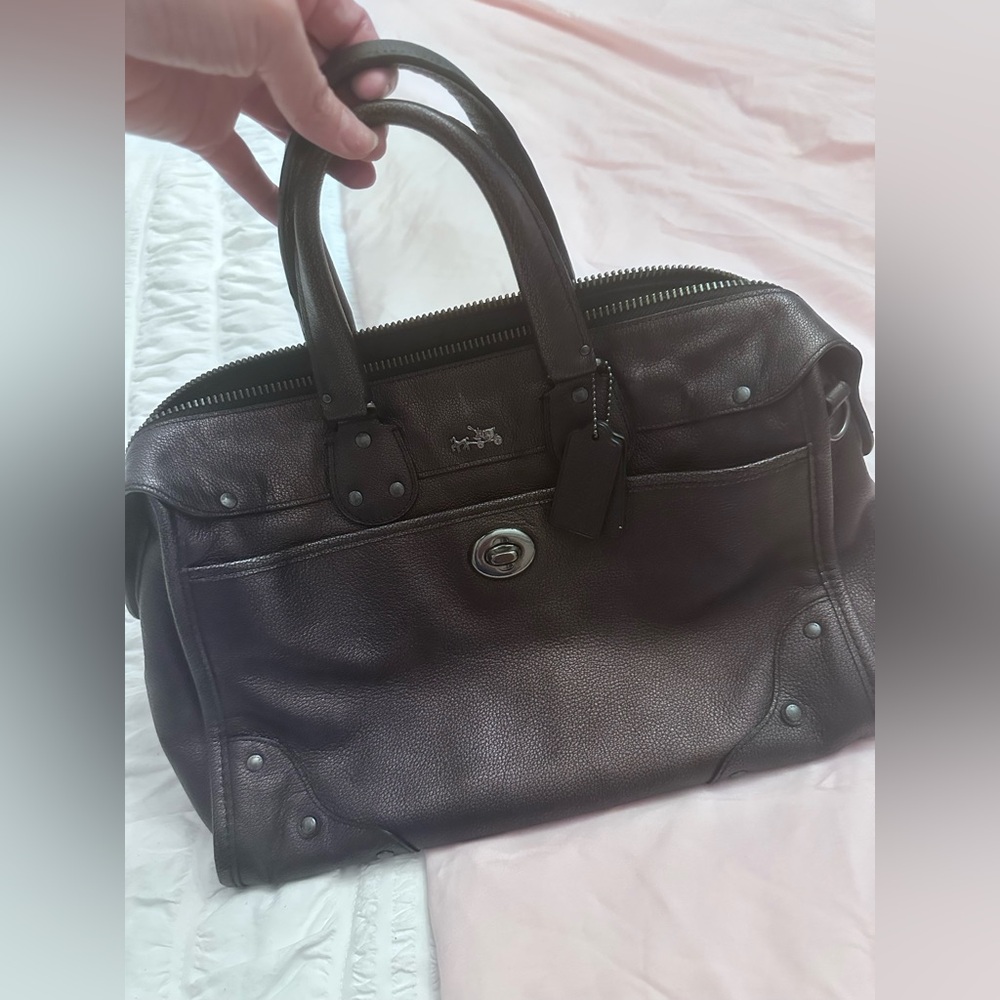 Coach Dark Brown Leather Men's Briefcase